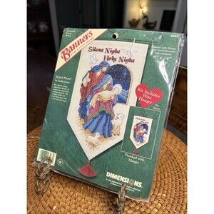 Dimensions Banners cross stitch Nativity kit,  Silent Night, Holy Night kit 8583